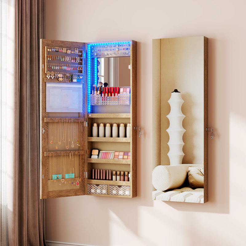 Jewelry Armoire, Oak