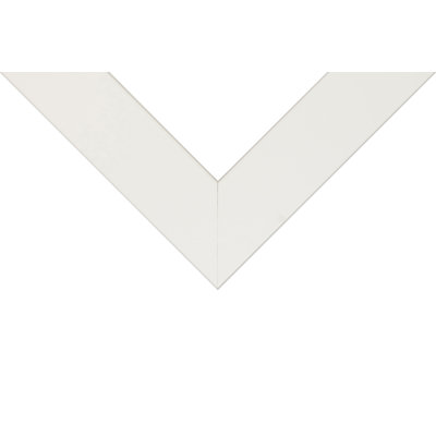 Cadre photo 8 x 10 blanc pour entreprise, moulure en panneau de fibres à densité moyenne de 2 pouces, verre et support inclus, cadre mural pour art, affiches ou photos 