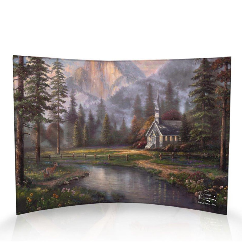 Alba Thomas, impression sur toile incurvée The Valley de The Kinkade