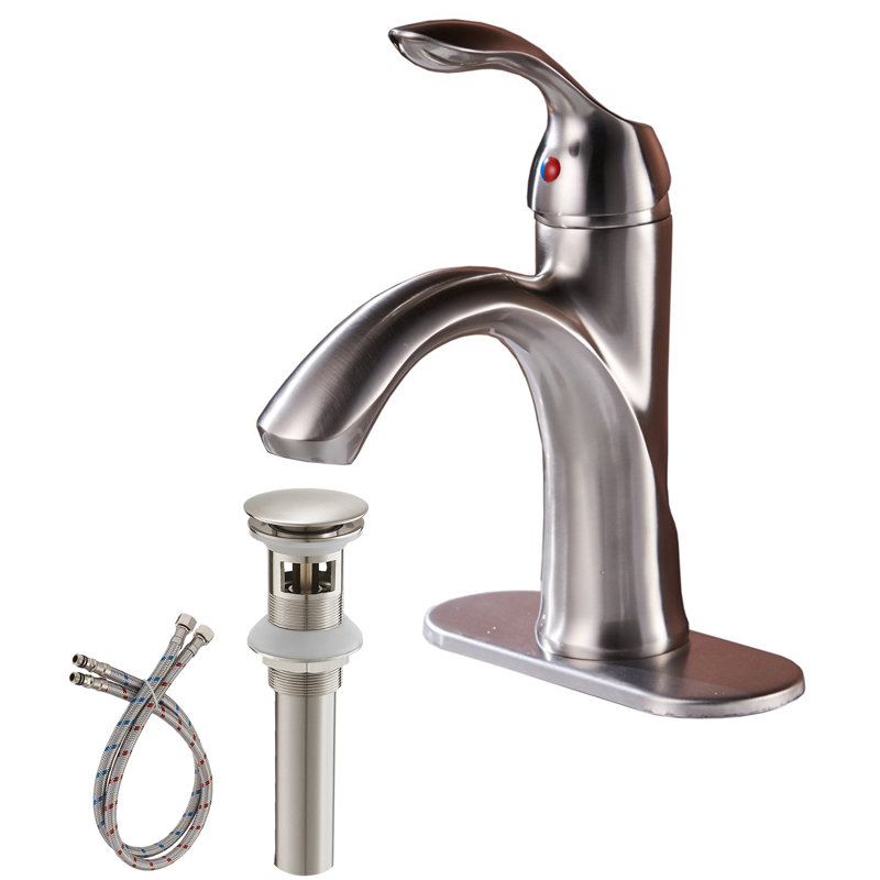 Single-handle Bathroom Faucet, Brushed Nickel