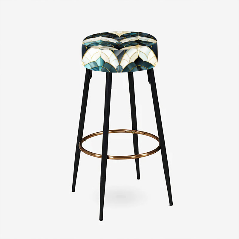 Ensemble de 2 tabourets de bar en marbre Tsamis