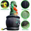 Leprechaun gonflable géant de la Saint-Patrick de 26 pi avec souffleur, décoration commerciale d'extérieur gonflable pour les fêtes à thème, les présentoirs extérieurs et les décorations de jardin