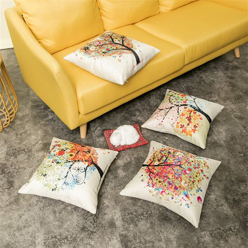 Kelson Beige Square Cushion Cover