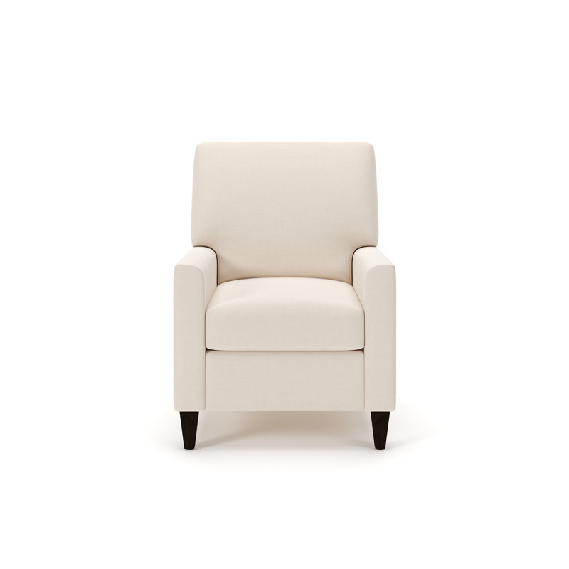 Nikki Upholstered Pushback Recliner, Canvas Canvas