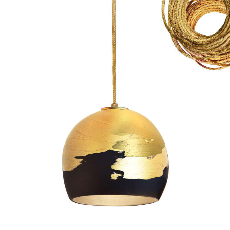 Ombre 1 - Light Pendant, Brass, Matte Black/Brass, Yes