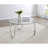 Dutton Chrome Round Glass Top Coffee Table