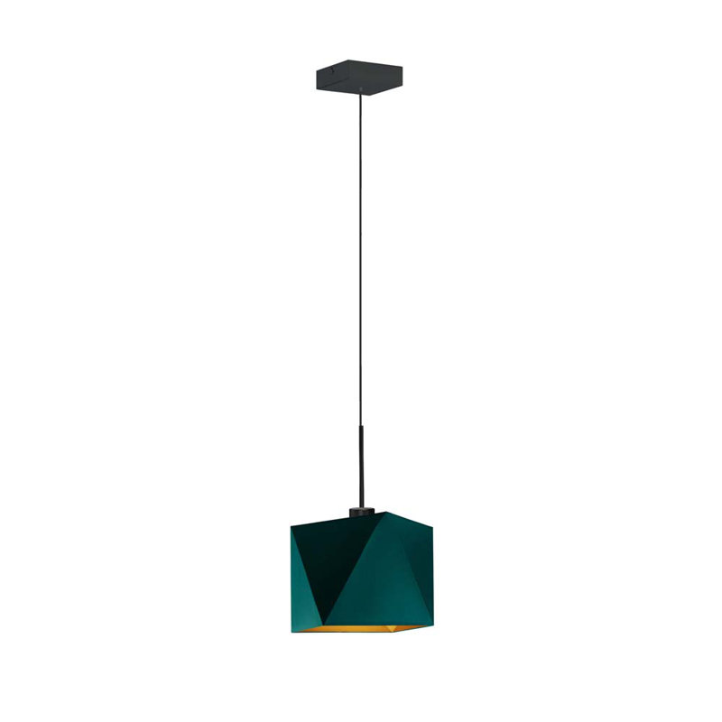 Fiorella 1 - Light Geometric Pendant, Green, Black