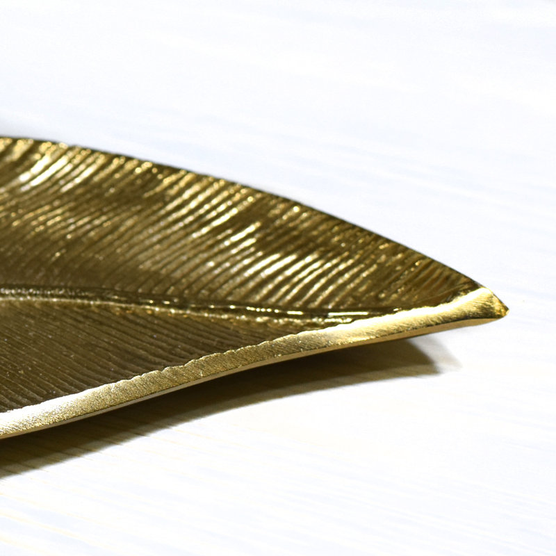 Red Barrel Studio® Aluminum Tray, Gold