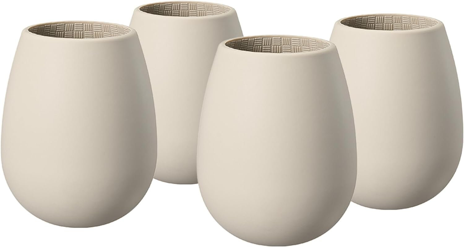 Corelle 4-pc. Stoneware Tumbler with Silicone Lid Set