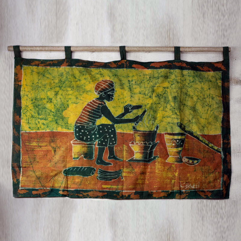 Suspension murale batik