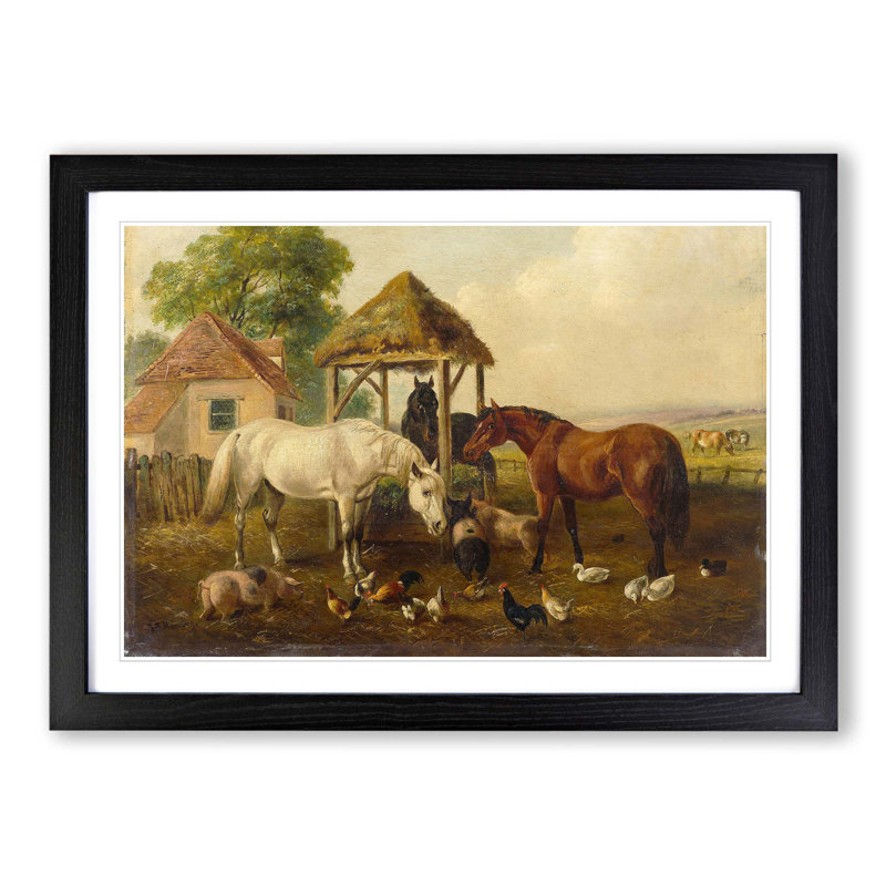 John Frederick Herring - Single Picture Frame Painting, Black