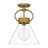 Carles Glass Semi Flush Mount