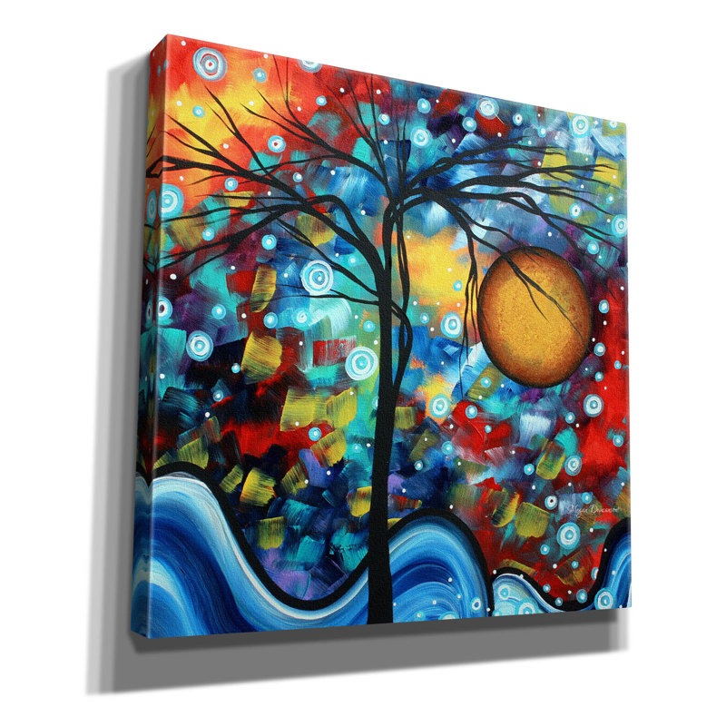 «Red Serelity» par Megan Duncanson, Red Barrel Studio®, art mural sur toile, H 12 po x l 12 po