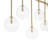 7-Light Modern Linear Clear Glass Chandelier