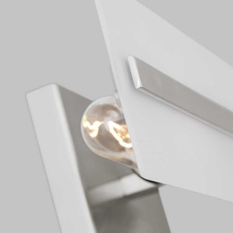 Vanity Light, Brushed Nickel, 2, 7"H x 24"W x 4.88"D