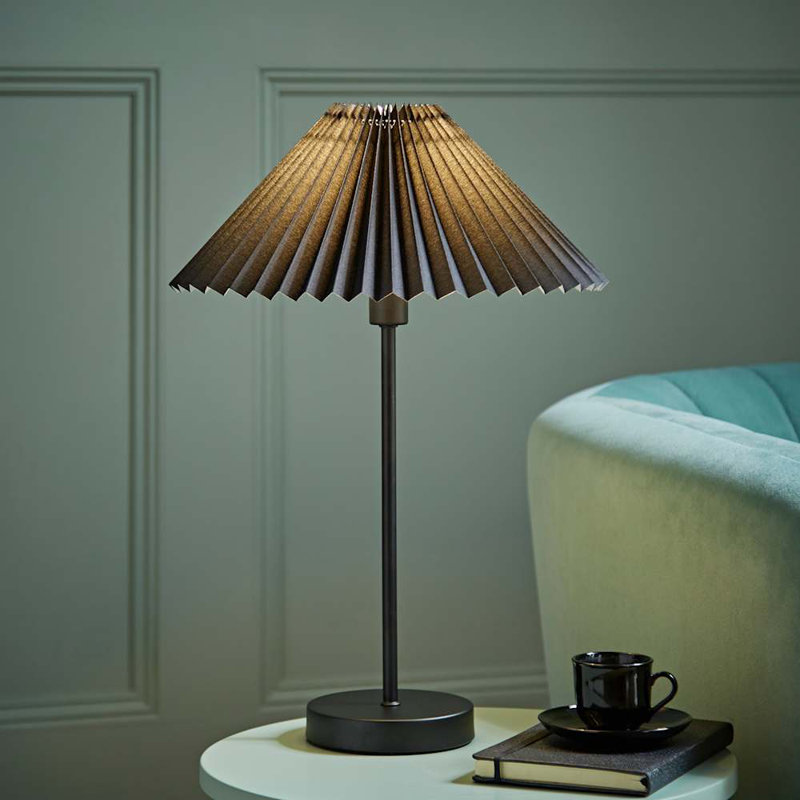 Kameron Metal Table Lamp, Black, No