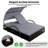 Outdoor Double Sunbed Sun Lounger Steel Frame with Adjustable Backrest & Hidden Side Table-1965930845