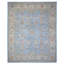 Tapis oriental bleu Aryana Peshawar Heris 12 pi 1 po x 14 pi 6 po