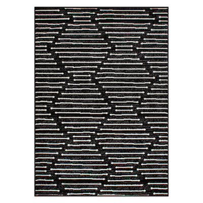 Boho Stripe Design Area Rug