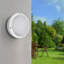Bloniarz White 22cm H Integrated LED Outdoor Flush Mount