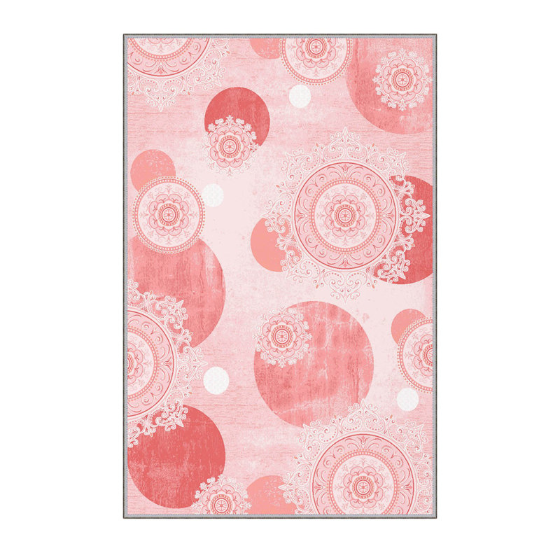 Stylish Hall Carpet (3.3 x 6.6 ft), 100% Polyester, 0.3 in Pile Height | Antibacterial, PVC Non-Slip Underside | 3D Digital Printing, Machine Washable | Perfect for Entryways & Living Spaces, Durable & Easy Care