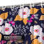 Rideau de douche à motif floral avec 12 crochets-270552484