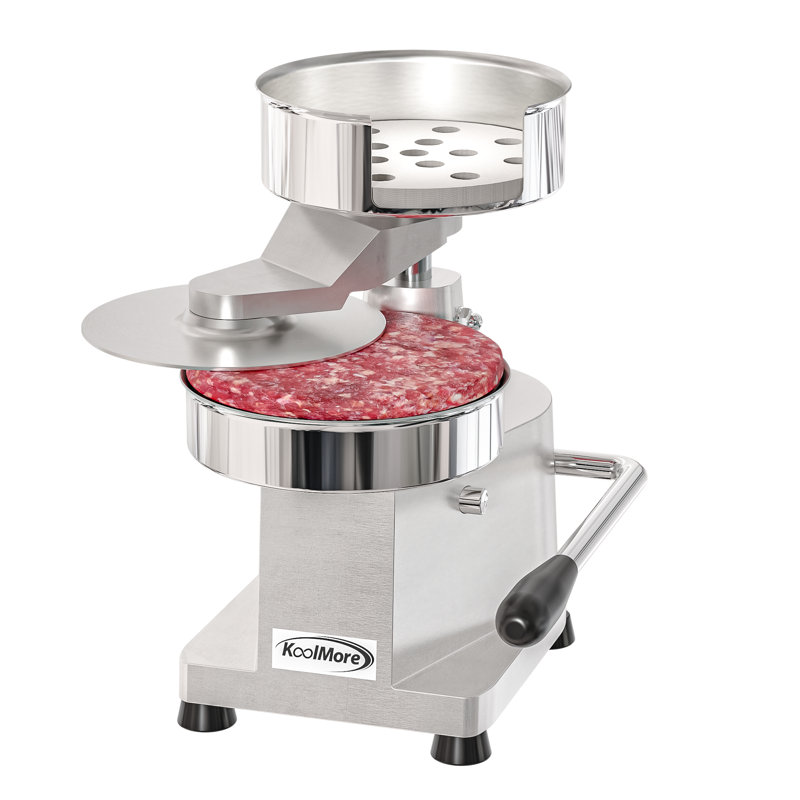 Presse à hamburger pour hamburgers de 6 po, machine de formage manuelle en acier inoxydable pour les aliments personnels et commerciaux