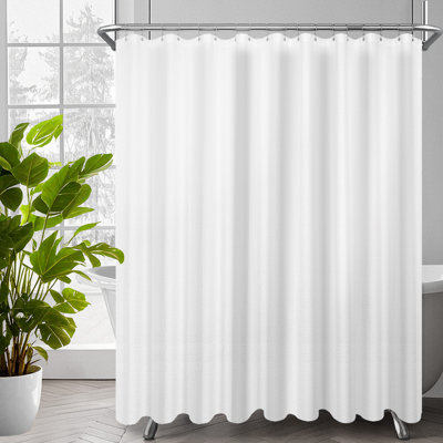 Waffle Weave Shower Curtain