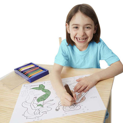 Ensemble de 6 tampons à colorier multicolores Melissa & Doug, 11 po x 14 po, rose, paquet de 6