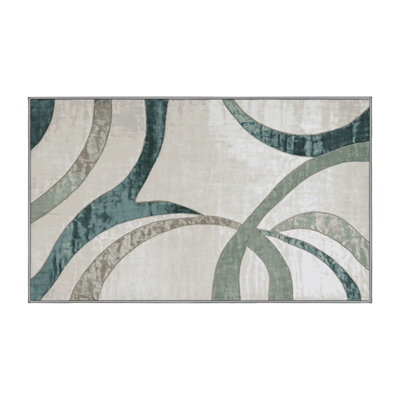 Tapis gris lavable à la machine