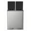 2 x 8 gallons en acier inoxydable multi-compartiments avec 15 sacs poubelles-50870460