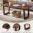  52"W Coffee Table with Storage, Mid-Century Modern Center Table for Living Room-2047339835