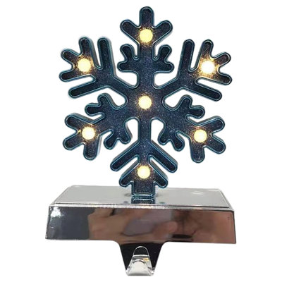 Porte-chaussette de Noël flocon de neige 7 pi