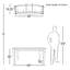 Luminaire suspendu linéaire 5 lumières Olive-574054105