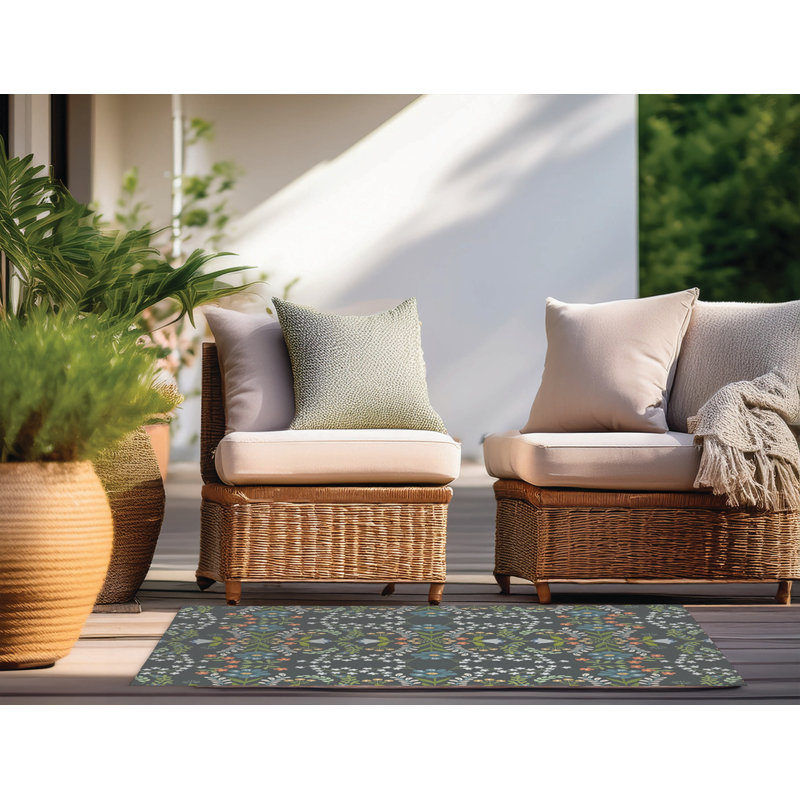 Tapis d'extérieur Cecelia, Rectangulaire 2 pi x 3 pi