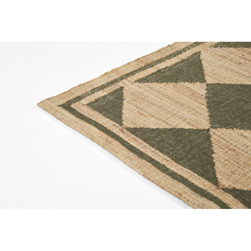 Erin Gates by Momeni Orchard Court Green Hand Woven Wool and Jute Area Rug, Rectangle 10' X 14'