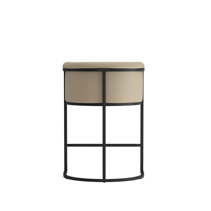 Tabouret de comptoir Cosmopolitan Mid-Century, Greige, Tabouret de comptoir (siège d'une hauteur de 25,5
