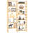 Bamboo Bookcase, 6-Tier Large Open Bookshelf  With Display Shelves-134588222-136172192