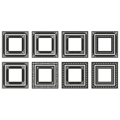 Abstract Non-Wall Damaging Wall Decal