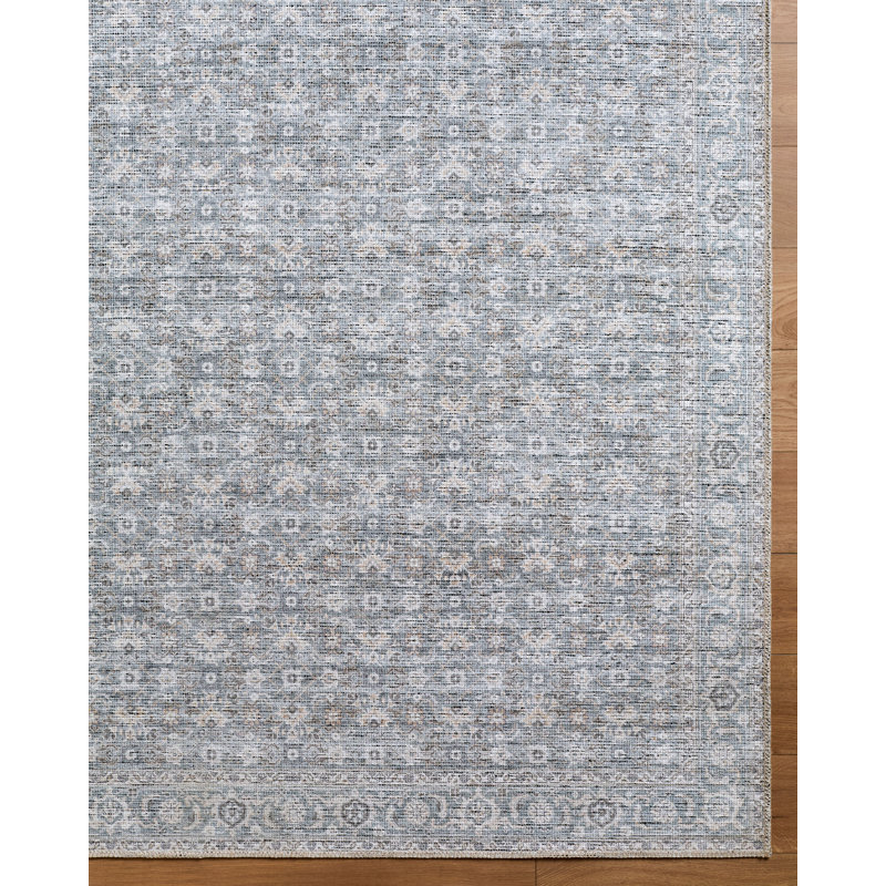 Becki Owens X Livabliss Aureta Machine Woven Rug, Blue, Runner 2'7" x 7'10"