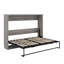 Lit escamotable double pleine grandeur, style campagnard rustique