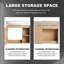 Meuble-lavabo moderne 26 po avec lavabo asymétrique