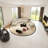 Semi-circular arc  negotiating sofa