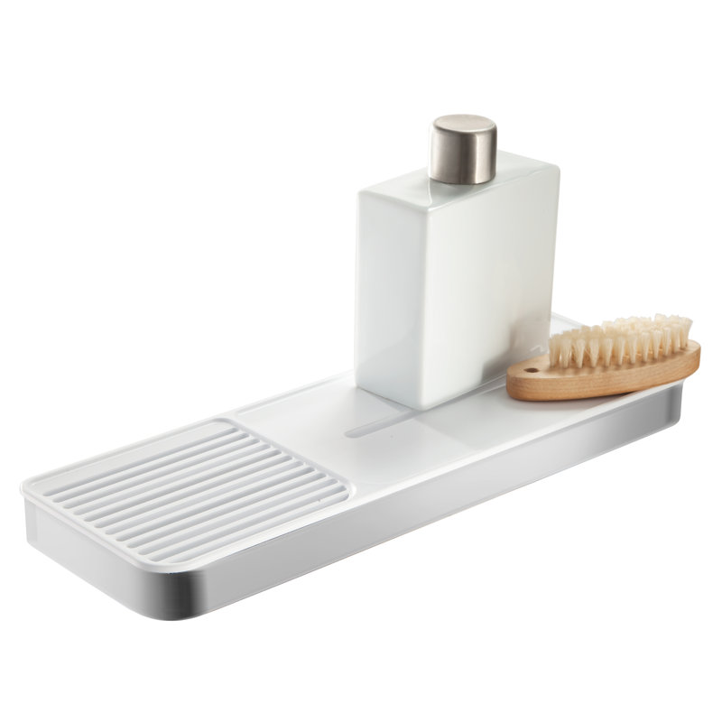 Plateau pour accessoires de salle de bain aleiya, Inox