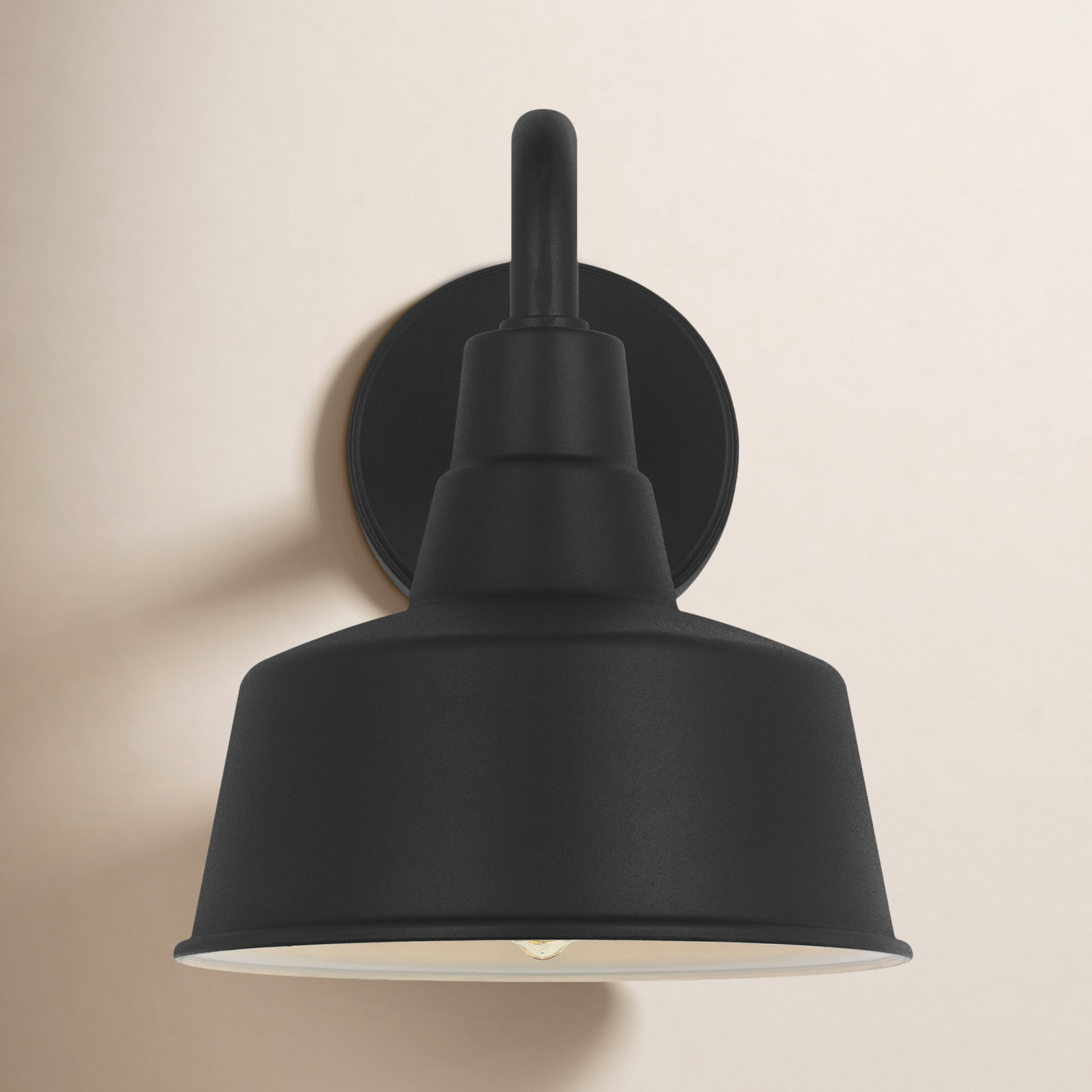 Single Light Dome Outdoor Wall Light, 10" H x 8" W x 12.38" D, No, Natural Copper