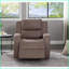 Fauteuils inclinables, fauteuil inclinable manuel moderne, largeur compacte de 32,68 po | Similicuir brun