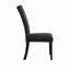Chaise de salle à manger noire JHOANNA (ensemble de 2)