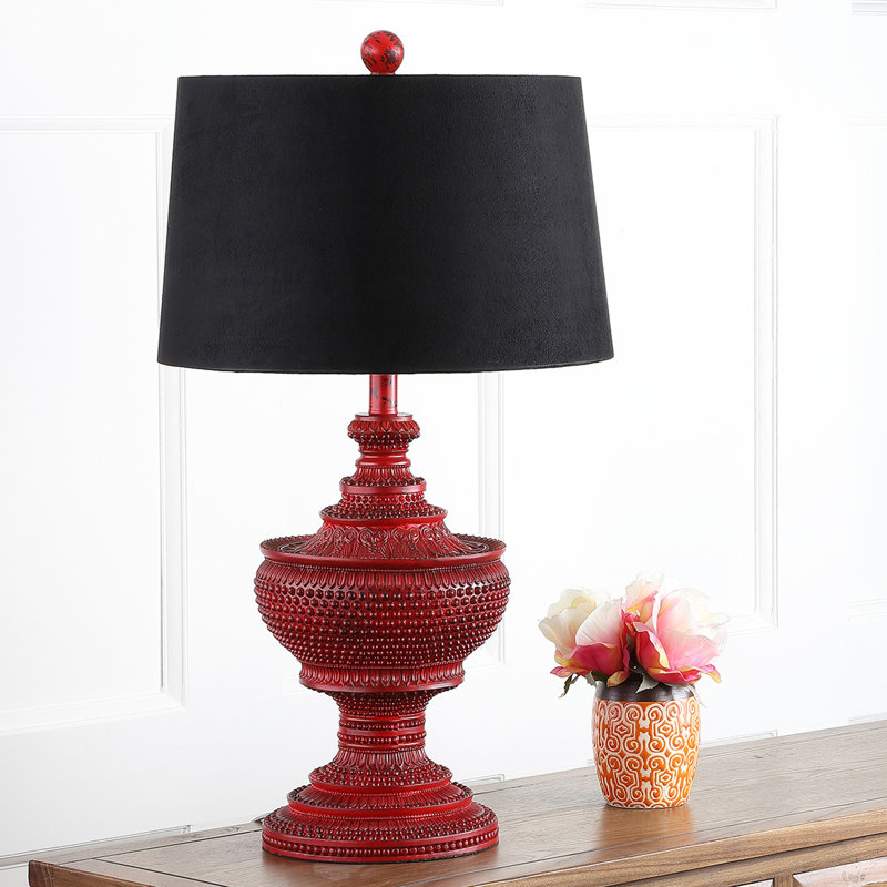 Ensemble de lampe de table rouge 29" Sebastian