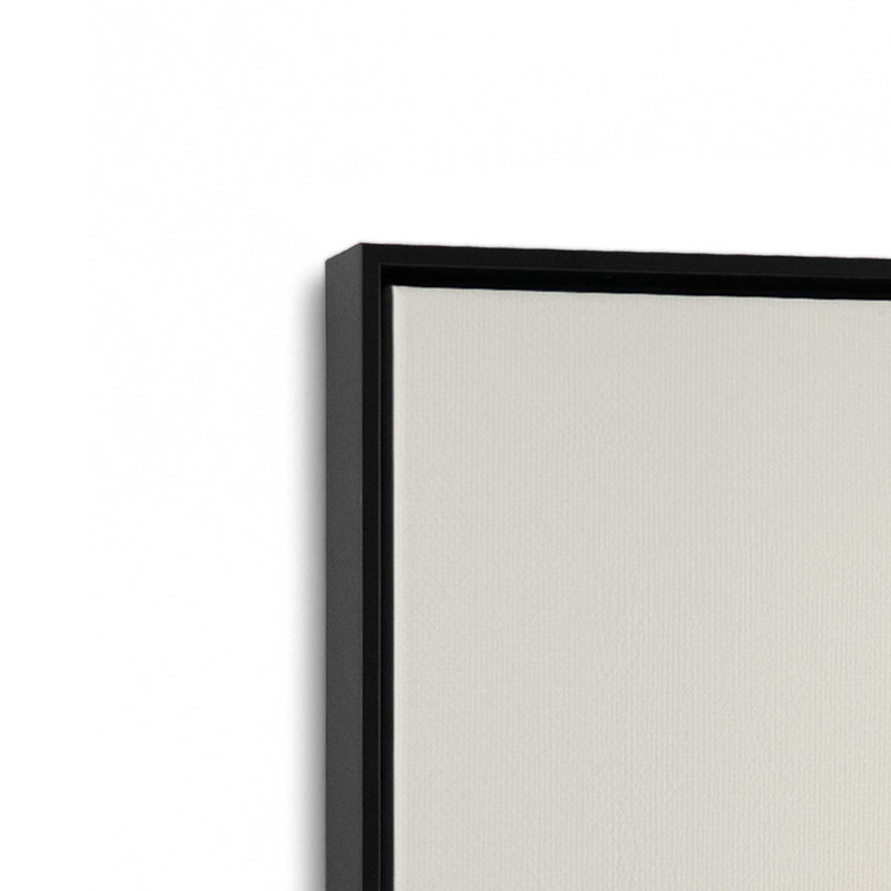 Impression sur toile dans un cadre, H 12,75 po x l 8,75 po, Noir satiné