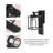 Wall Lamp With Replaceable LED Bulb, Modern Waterproof Wall Lamp For Porch, Gray-1423268679